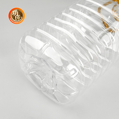 Bottiglie di plastica per condimenti di qualità alimentare a vite sul coperchio Opzioni di peso personalizzate Ideali per l'imballaggio degli aromi