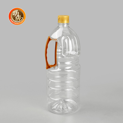 Velo sul coperchio Bottiglia di olio da cucina di plastica di qualità alimentare condimenti imballaggio personalizzato 1000ml-1800ml
