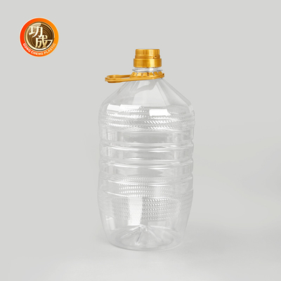 Prodotto alimentare Bottiglie di plastica trasparente condimenti condimenti imballaggio in cilindro 1000ml-1800ml